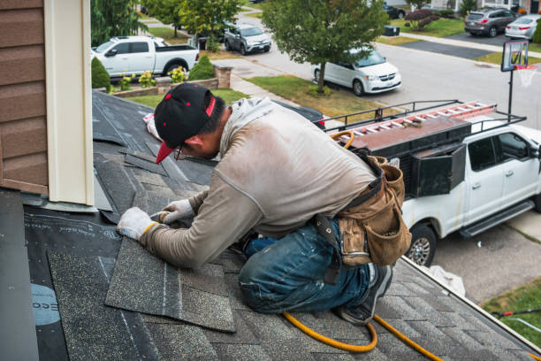 Professional Gutter Repair And Installation technician working in Hershey, PA